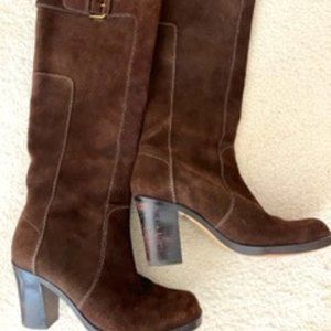 Via Spiga- Italian brown suede fashion boots  Size 7.5